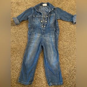 Gymboree denim jumpsuit